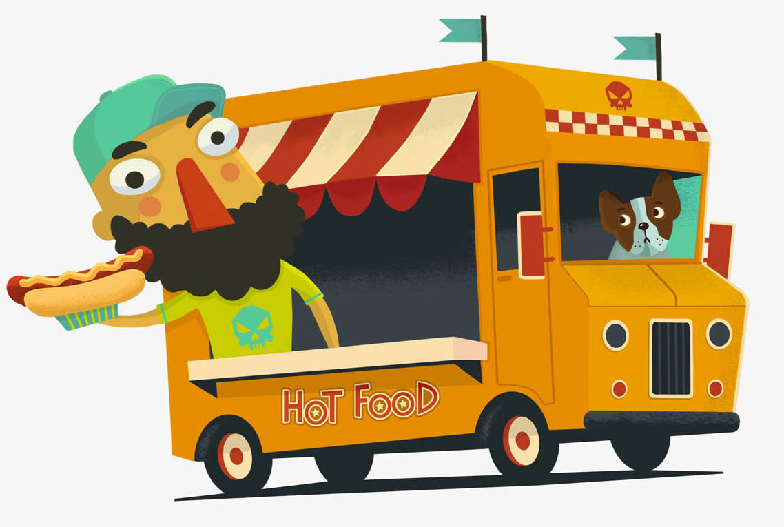 Shaker Magazine food illustration