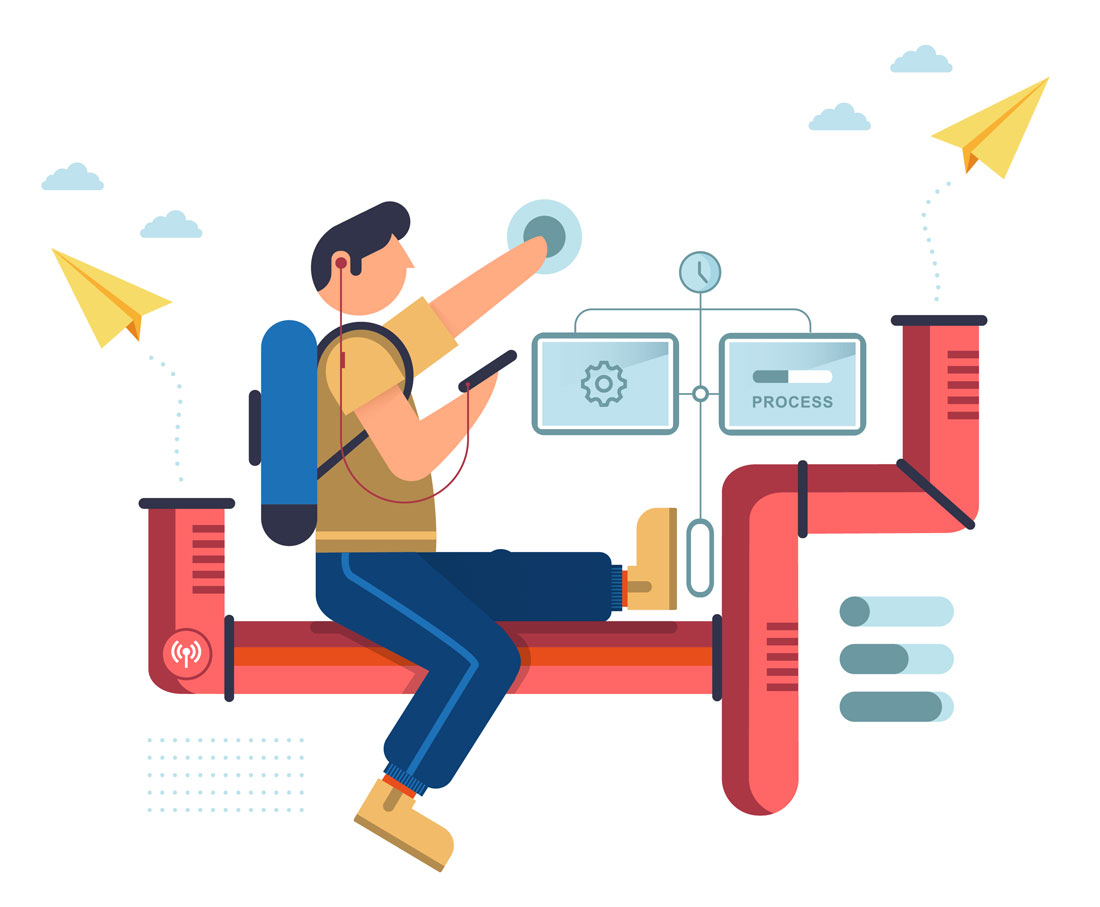 Verkkokurssikone kuvitus
